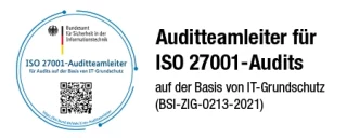 Zertifikat Auditteamleiter für Audits auf der Basis von IT-Grundschutz